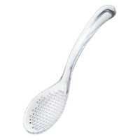 ヨシカワ レンゲスプーン クリア 大 穴あき 美味彩菜 SJ3474 1個