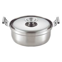 AMC ステンレススチール 両手鍋 16cm 2L 温度計付き AMC ステンレススチール 両手鍋 16cm 2L 温度計付き