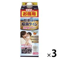 加湿器の除菌タイム液体タイプ消臭Plus 1000ml 1セット（1個×3） UYEKI