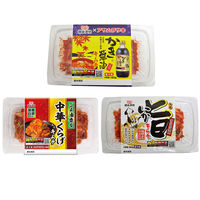 セットキムチ 冷蔵]備後漬物 キムチセット (中華くらげ入 旨いか かき醤油入)3