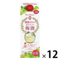 國盛 糖類ゼロのおいしい梅酒 パック　500ml 1セット（1本×12） 中埜酒造　梅酒