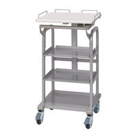 ナカキン 電子カルテカート(テーブル昇降式) DCT-90S-W 1台 63-8463-26（直送品）