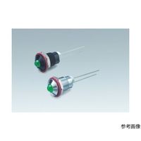 サトーパーツ LEDブラケット(凸型、本体色:クローム、取付孔:φ8.1mm、緑) DB-1-F-CHG 1個 64-5846-02（直送品）