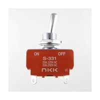 NKKスイッチズ 小形トグルスイッチONーOFF S-331-J 1個 64-5646-05（直送品）