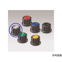 サトーパーツ つまみ φ26(サイズ:L、黒/シルバー) K-8000-L-AG 1個 64-5847-09（直送品）