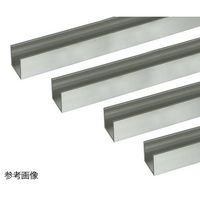 ハイロジック アルミチャンネル 1m 1.0×7×7mm シルバー 4本組 62-4878-55 1組(4本)（直送品）