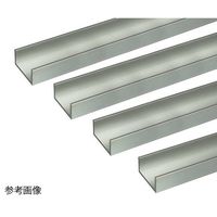 ハイロジック アルミチャンネル 1m 1.5×24×10mm シルバー 4本組 62-4878-77 1組(4本)（直送品）