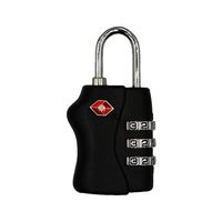 ロジック TSA南京錠 3ダイヤル ブラック LG-PLK-TSA-3DL-BK 1個 65-2351-13（直送品）