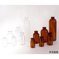 三田理化工業 ステリバイアル(ブチルゴム栓、キャップ付き) 茶色 100mL 5本入 SB-100B-BFA 1箱(5本)（直送品）