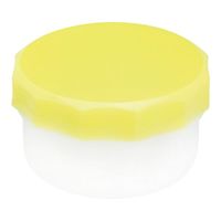 ケーエム化学 プラ壺(深型・未滅菌) 丸底タイプ 5.5mL 黄 100個入 33016 1箱(100個) 9-1414-06（直送品）