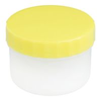 ケーエム化学 プラ壺(深型・未滅菌) 丸底タイプ 110mL 黄 50個入 33066 1箱(50個) 9-1419-06（直送品）