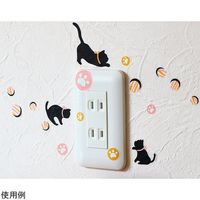 サンコーマーク工業 蓄光スイッチステッカー 光るあしあと EWS-417 1枚 8-339-01（直送品）