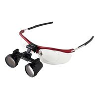 プレミアムプラスジャパン プレミアムルーペ センターフィックスタイプ 3倍 レッド FC-0151R 1個 9-1338-04（直送品）