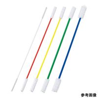 名優 両端ブラシ 緑 細 50cm 3本入 66-0012-28 1袋(3本)（直送品）