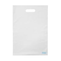 アズワン 梨地ソフトポリ袋 M ホワイト 100枚入 65-8100-38 1袋(100枚)（直送品）