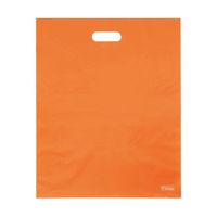 アズワン 梨地ソフトポリ袋 L オレンジ 50枚入 65-8100-46 1袋(50枚)（直送品）