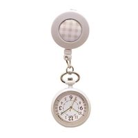 フィールドワーク ナースウォッチ(リールクリップ付き)ホワイト GY017p-1 1個 7-4350-01（直送品）