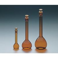 アズワン メスフラスコ 茶 1000mL <透明摺> 中国語版校正証明書付 CL2031-10-11 1個 61-0058-83-57（直送品）