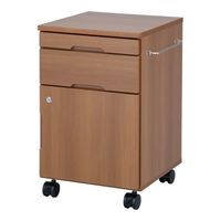 アズワン 木製床頭台 ダークブラウン BS-CBR 1個 8-600-02（直送品）