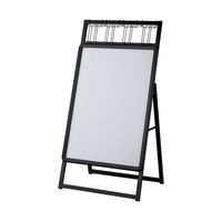 アズワン フロントオープンポスタースタンドA1(片面仕様)ブラック パンフレット差し付き 68-0588-62 1台（直送品）