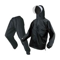 富士手袋工業 ブレリス極軽快適レインスーツ ブラック LL 377-10-BLACK-LL 1着 68-1982-77（直送品）