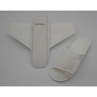 アズワン 紳士アローエコN 消防ホース底スリッパ 白F 全長27.5cm 1箱(30足入) 68-4541-88 1箱(30足)（直送品）
