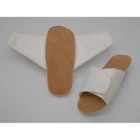 アズワン 婦人アローエコ コルク 10Nスリッパ 白F 全長25.5cm 1箱(30足入) 68-4541-91 1箱(30足)（直送品）