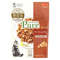 コンボ ピュア キャット まぐろ味・サーモン＆チキン添え 無添加 国産 200g（小分け2袋）1個 キャットフード