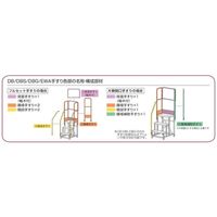 長谷川工業 踊り場手すり2 DB2.0ーTT2S 1本（直送品）