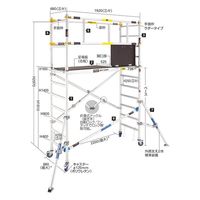 長谷川工業 ジッピー1m延長セット JAS2.0ーFS100 1セット（直送品）