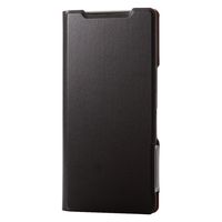 AQUOS R9 ケース レザー 手帳型 マグネット 衝撃吸収 超軽量 薄型 ブラック PM-S242PLFUBK エレコム 1個（直送品）