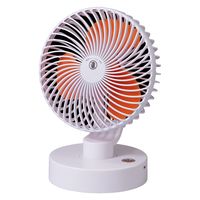 ファミリー・ライフ 充電式首振り扇風機 ACアダプター+壁取り付けシール付 a33032 1個（直送品）