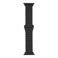 MSソリューションズ AppleWatch42/44/45/49mmバンドマグネットシリコンバンドBK LN-AW49B02BK 1個