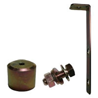 タイガー 電気柵オプション 本器設置杭用SP取付金具 TBS-SUSPB 1個（直送品）