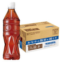 【機能性表示食品】サントリーフーズ 烏龍茶 ラベルレス 525ml 1箱（24本入）（わけあり品）