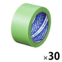 現場のチカラ 貼ってはがせる養生テープ 無包装 若葉色 幅50mm×長さ25m 寺岡製作所 1箱（30巻入） オリジナル（わけあり品）