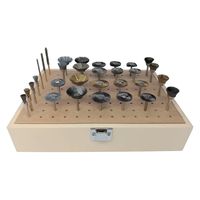 日本精密機械工作 軸付ブラシセット B0022 1セット(31本入)（直送品）