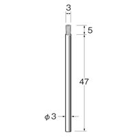 日本精密機械工作 軸付エンド型ブラシ タンピコ B4036 1セット(3本入)（直送品）