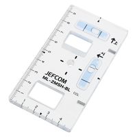 ジェフコム スリムブルーレベル(つまみ穴付) ML-2MSH-BL 1個（直送品）