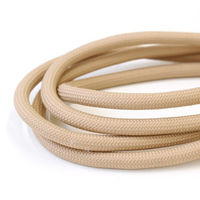 日本紐釦貿易 持ち手用ポリエステルコード 約φ8mm 20m巻 サンドベージュ KEC800-15-20M 1セット(1巻20m/2巻セ（直送品）