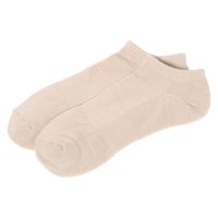 メンズ TCゴースト無地ソックス ベージュ 25～27cm LAKOLE/ラコレ