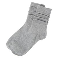 ユニセックス ジャストルーズソックス グレー 25～27cm LAKOLE/ラコレ