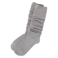 レディース ロングルーズソックス ライトグレー 23～25cm LAKOLE/ラコレ