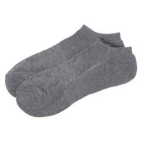 メンズ TCゴースト無地ソックス ライトグレー 25～27cm LAKOLE/ラコレ