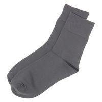 【LAKOLE/ラコレ】 【レディース】ハイゲージクルーソックス チャコール 23～25cm