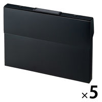 リヒトラブ Roomy ケースファイル A4 ブラック A799-24 1箱(5冊入)