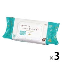 dacco ベビーおしりふき ふた付 プレミアム 88枚入 3個 オオサキメディカル