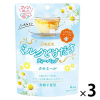 日東紅茶 ミルクとけだすティーバッグ カモミール 1セット（1袋（4バッグ入）×3）