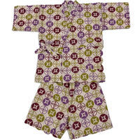 ブルーメイト 甚平 ピンク 150cm 女児 綿100%リップル 十文字柄 14494E PK3 150 1着（直送品）