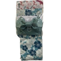 ブルーメイト 小紅梅浴衣 婦人 綿100% 2点セット ブルー フリーサイズ 17402L BL2 F 1着（直送品）